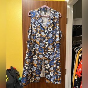 ModCloth sleeveless button down dress, size 22, NWOT